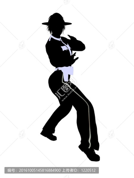 女警官剪影剪影