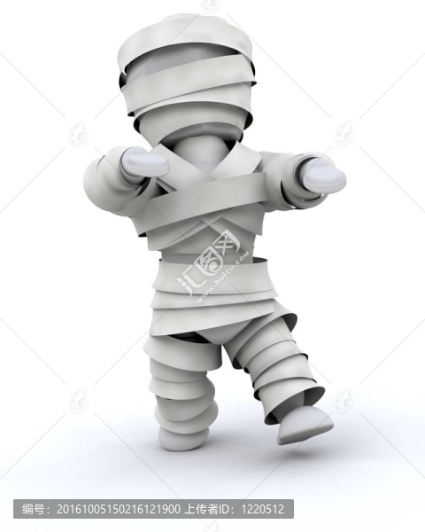男人在萬圣節(jié)的木乃伊服裝
