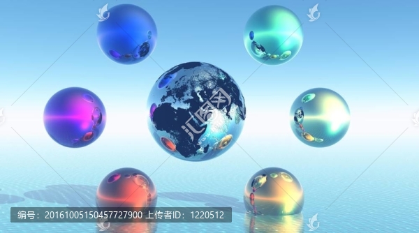地球周圍的彩虹球