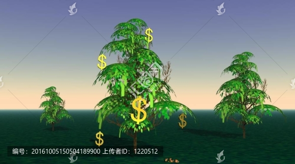 從一棵樹上生長(zhǎng)的美元
