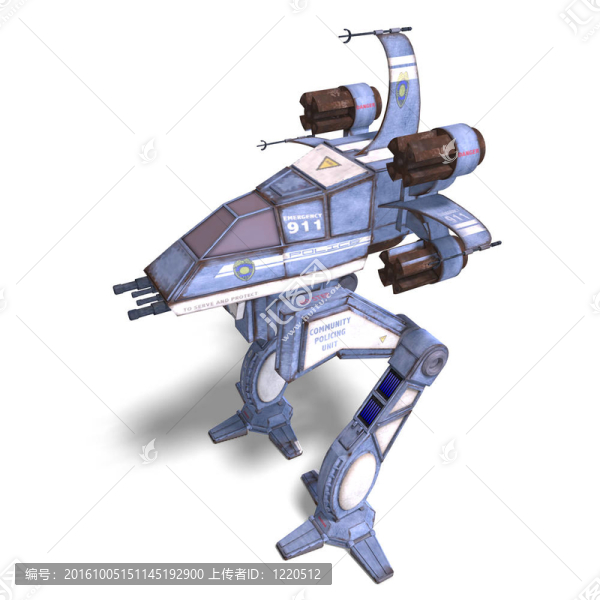 未來將科幻機(jī)器人和飛船