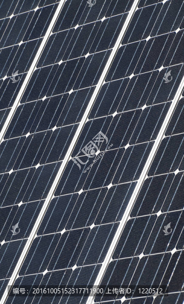 太陽(yáng)能電池板特寫