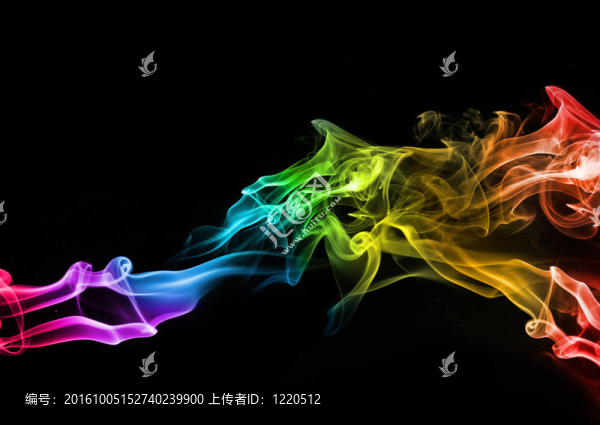 摘要彩色煙霧