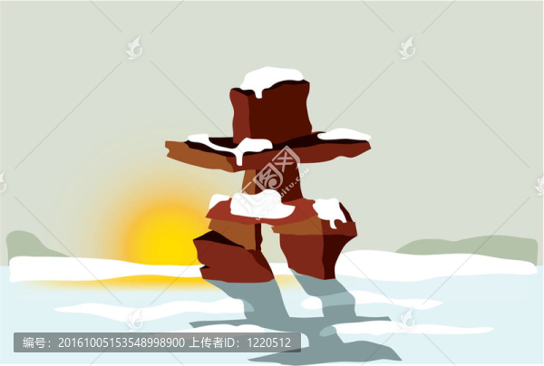 inukshuk日落