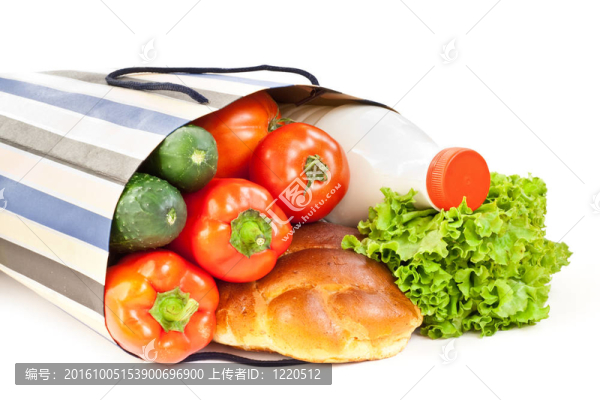 帶購物袋的食品