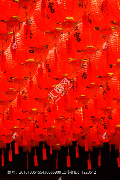 紅色和美麗的中國燈籠