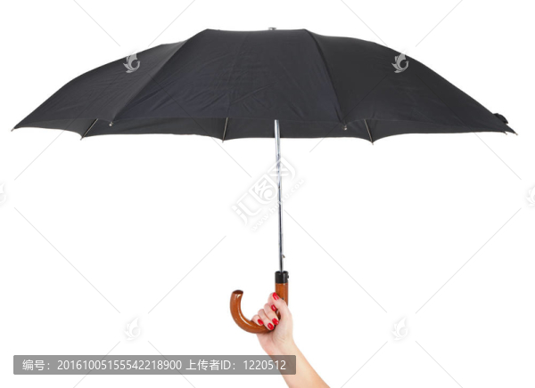 手拿傘