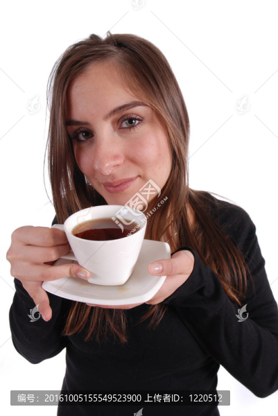女人與茶