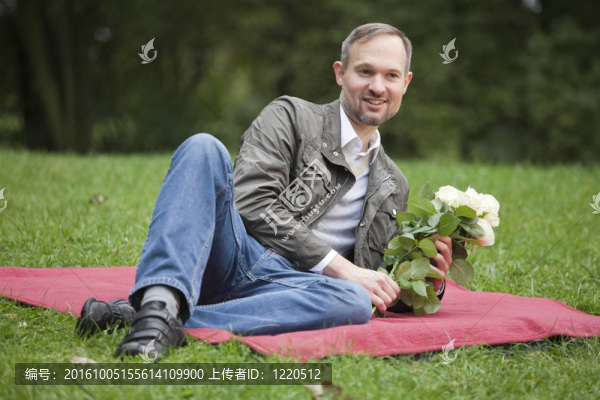 公園里的男人