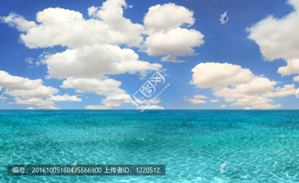 明亮的一天的海洋海灘風(fēng)景