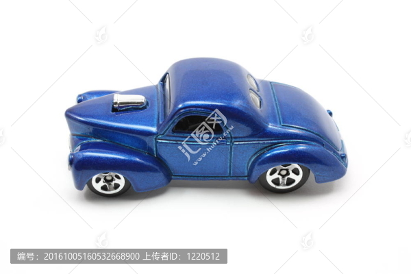 玩具藍(lán)色賽車