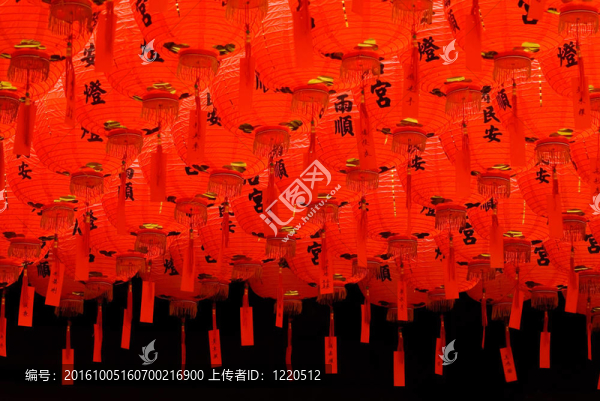 紅色和美麗的中國燈籠
