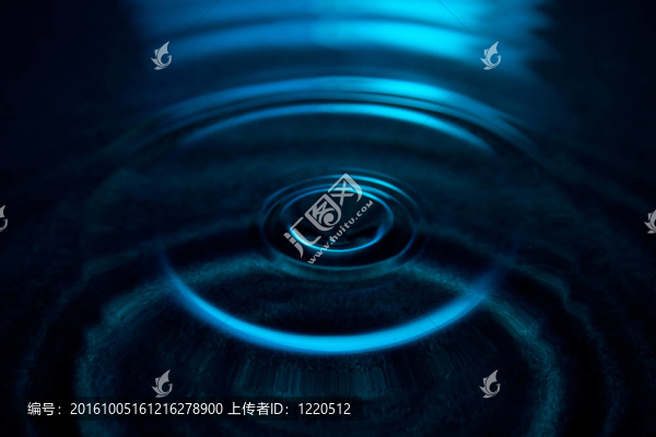 波浪和水滴；模式