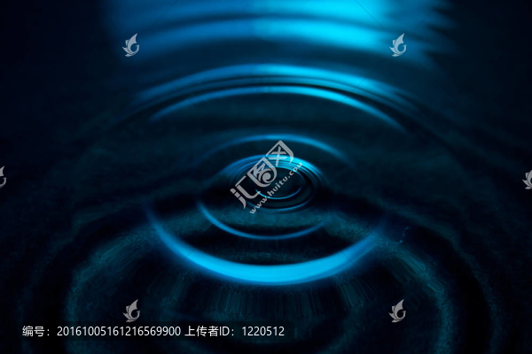 波浪和水滴；模式