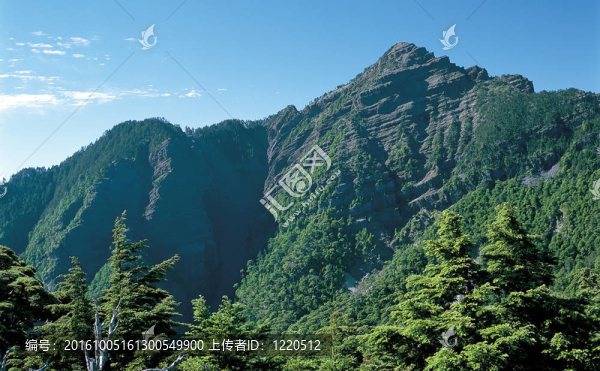 美麗的山景觀