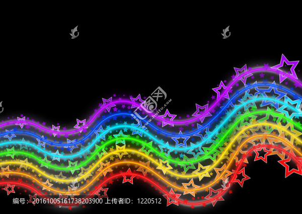 彩虹迪斯科霓虹星線