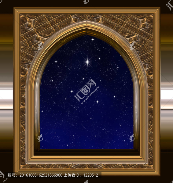窗外望著夜空與許愿星