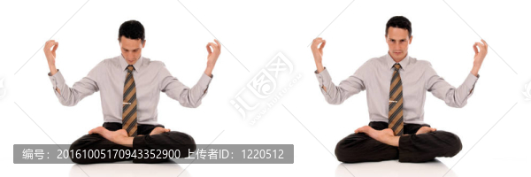 商人冥想瑜伽