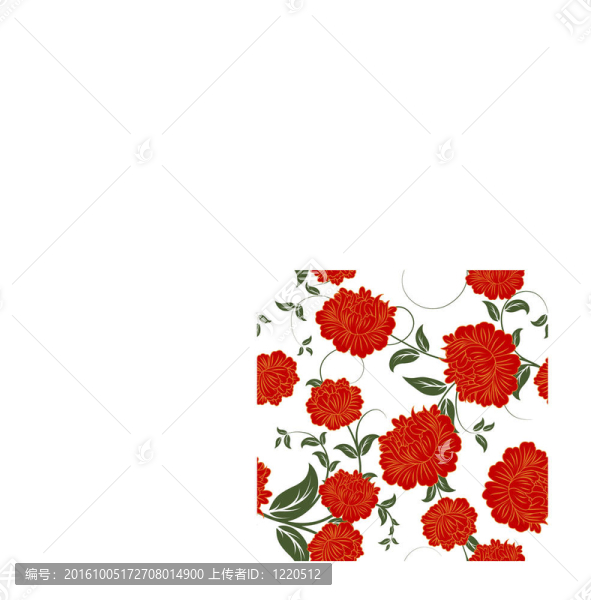 無縫背景花