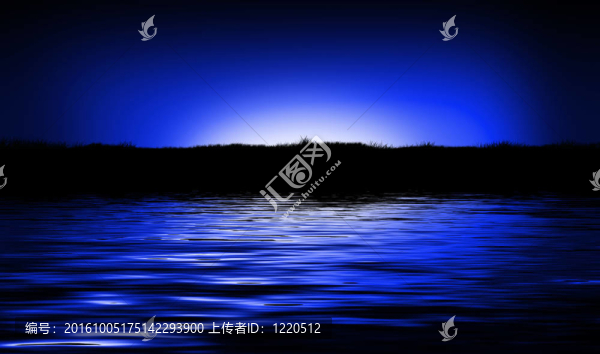 晚霞湖