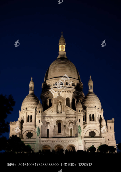 Sacre,Coeur在夜晚