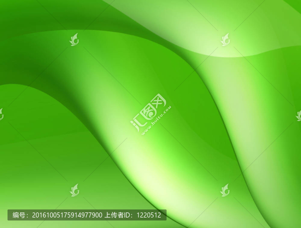 綠色的波浪