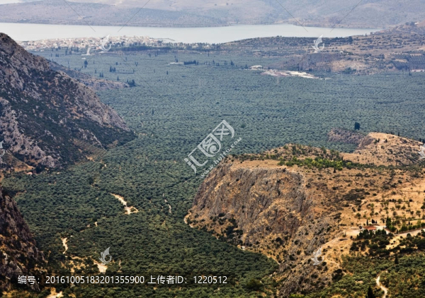 希臘地區(qū)古代Delphi,amphissa山谷