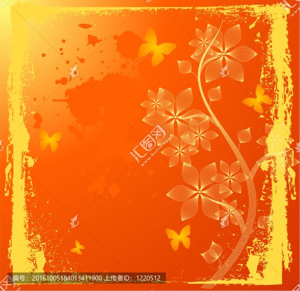 橙色的花