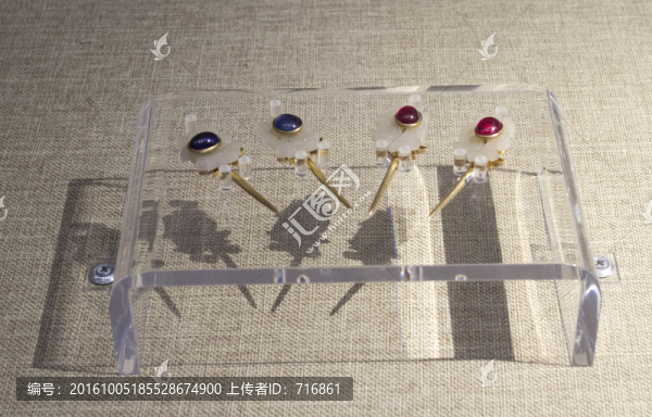 鑲寶玉金簪,明代帝后服飾
