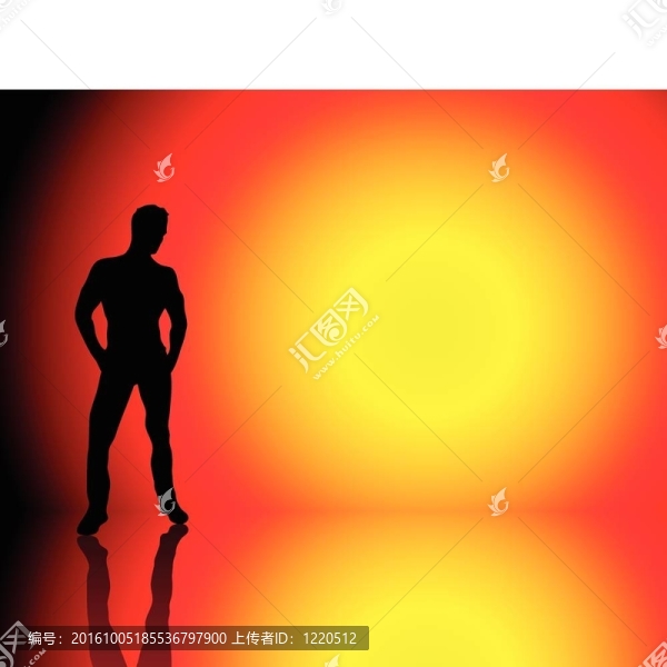 男孩太陽背景