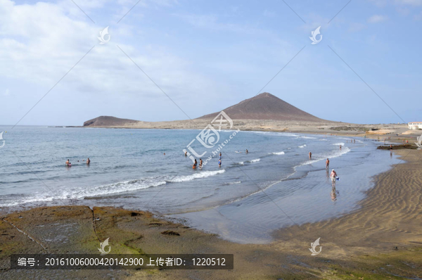 medano海灘Playa,de。特內(nèi)里費；西班牙；金絲雀島