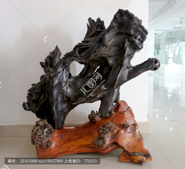 根雕獅子,木雕獅子