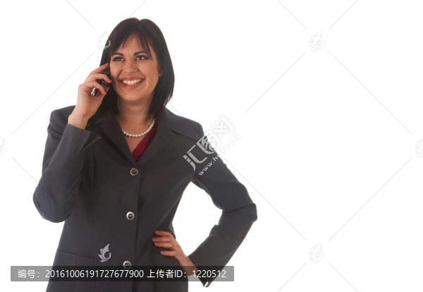 美麗的黑發(fā)女商人