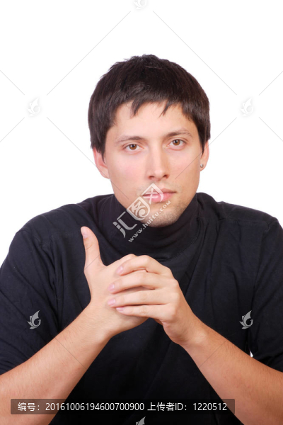快樂青年休閑男子肖像