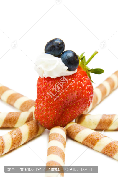 Strawberry和華夫餅
