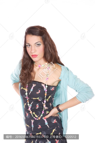 美麗的微笑的女人