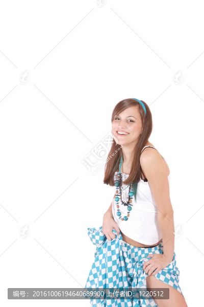 美麗的微笑的女人