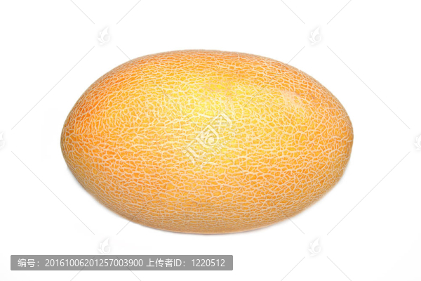 白色背景新鮮美味甜瓜