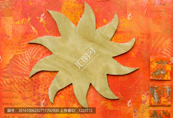 金色陽光的藝術(shù)品