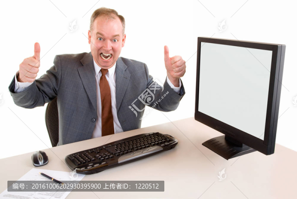 豎起大拇指