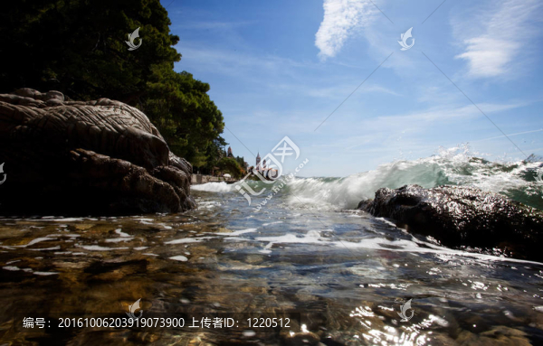 海岸飛濺