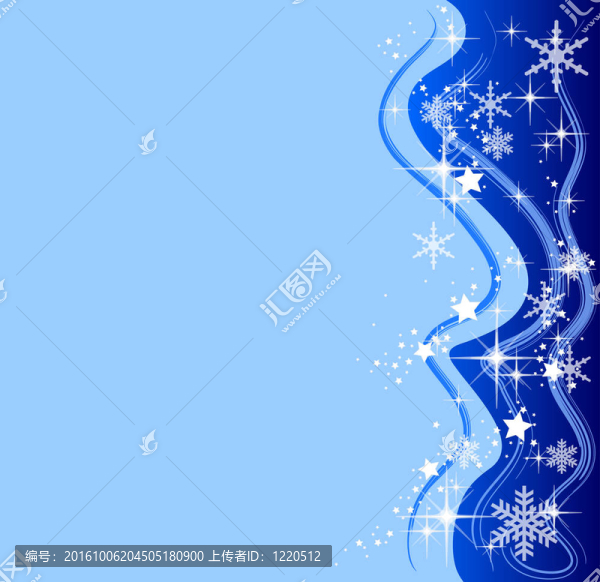 抽象藍(lán)色圣誕節(jié)背景插圖
