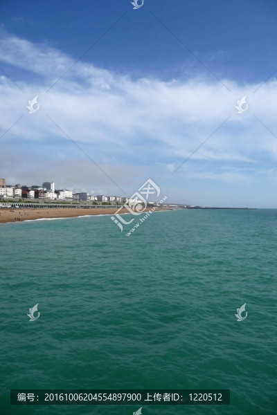 布萊頓沙灘的海岸線