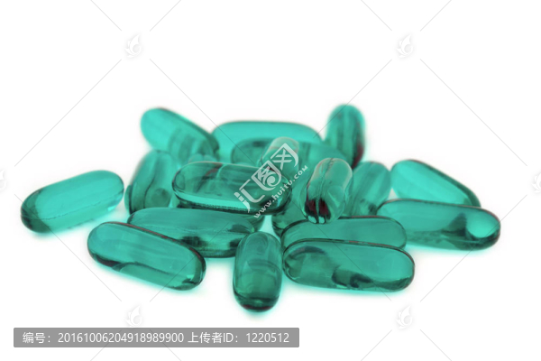 一堆綠色凝膠丸