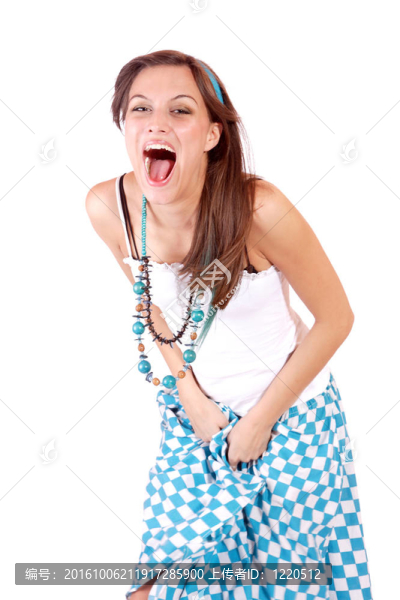 美麗的微笑的女人