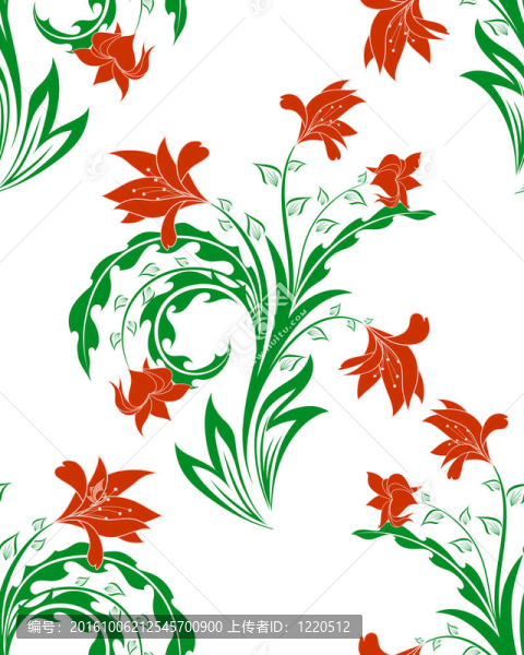 無縫背景花