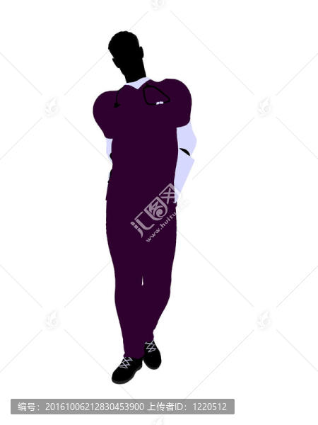 男醫(yī)生插圖剪影