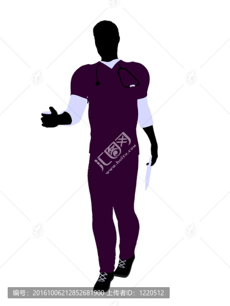 男醫(yī)生插圖剪影