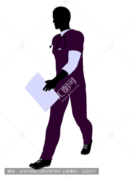 男醫(yī)生插圖剪影