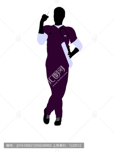 男醫(yī)生插圖剪影